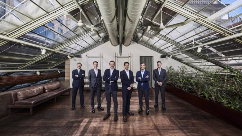Archivo - El socio de Miura Partners, Carlos Julià, el socio director, Jordi Alegre, el socio fundador & CEO, Luis Seguí, el socio fundador, Juan Leach, el socio de operaciones, Juan Eusebio Pujol, y el socio de la compañía, Fernando Clúa. | MIURA - Archivo ep archivo el socio de miura partners carlos juli el socio director jordi alegre el socio fundador