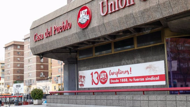 ep archivo   fachada de la sede de la union general de trabajadores ugt en madrid