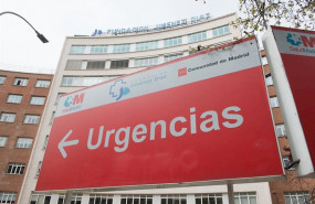 ep cartel indicativo de urgencias perteneciente al hospital universitario fundacion jimenez diaz