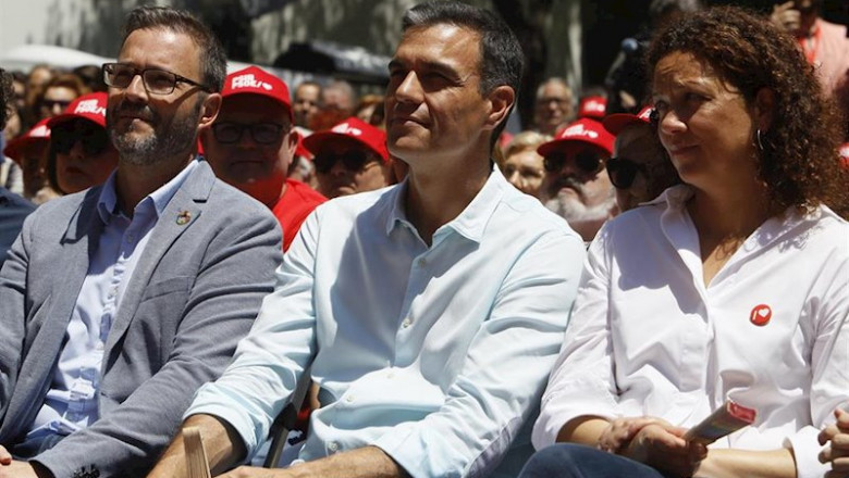 ep el candidato del psoe a la presidencia del gobierno pedro sanchez en el acto de campana del psib