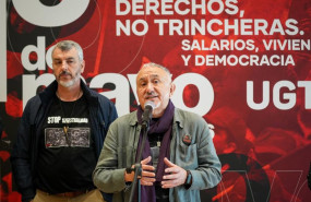 ep el secretario general de la ugt pepe alvarez atiende a los medios antes de clausurar una jornada