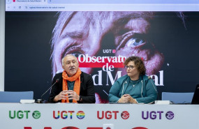 ep el secretario general de ugt pepe alvarez y la secretaria de salud laboral de ugt patricia ruiz