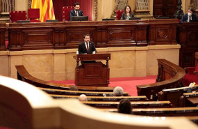 ep el vicepresidente del govern y conseller de economia y hacienda pere aragons en el pleno del