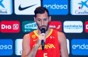 ep jugadorla seleccion masculinabaloncesto rudy fernandez duranteintervencionla presentacionlos 16 jugadores seleccionadosla gira desafio mundial de preparacionla copamundochina