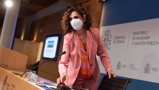 ep la ministra de hacienda y funcion publica maria jesus montero a su llegada para presentar los