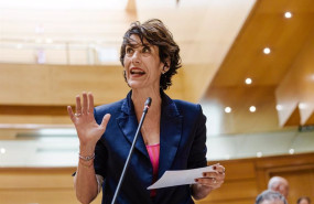 ep la ministra de inclusion seguridad social y migraciones elma saiz durante una sesion de control