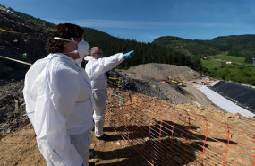 ep la viceconsejera de medio ambiente del gobierno vasco elena moreno visita las labores en el