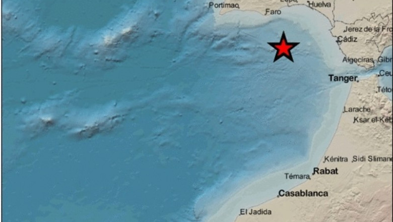 Localización de terremoto en el Golfo de Cádiz | INSTITUTO GEOGRÁFICO NACIONAL ep localizacion de terremoto en el golfo de cadiz