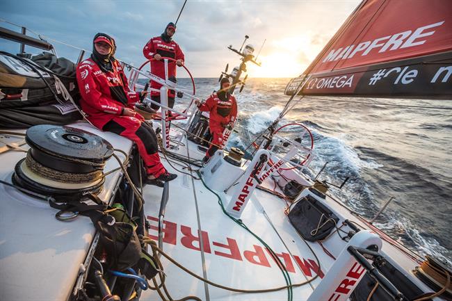 MAPFRE Támara Echegoyen, Blair Tuke Volvo Ocean Race | UGO FONOLLA/VOLVO OCEAN RACE ep mapfre tamara echegoyen blair tuke volvo ocean race