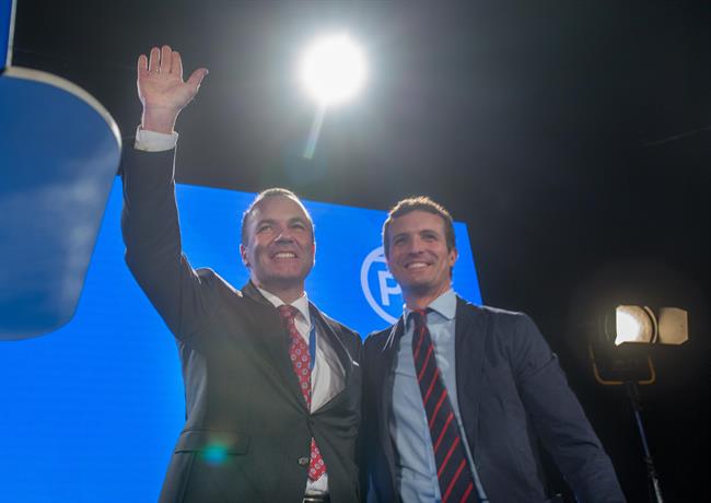 ep presidentegrupo popular europeo manfred weber ypp pablo casado