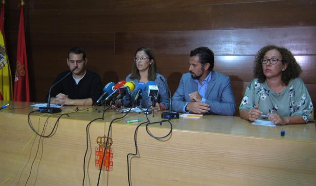Rueda de prensa Oposición Ayuntamiento Murcia | EUROPA PRESS ep ruedaprensa oposicion ayuntamiento murcia