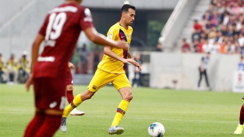 Sergio Busquets, en un partido con el FC Barcelona. | @FCBARCELONA ep sergio busquets enpartidofc barcelona