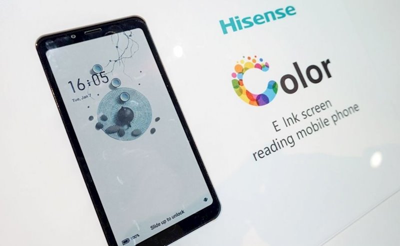 ep smartphone con pantalla de tinta electronica en color