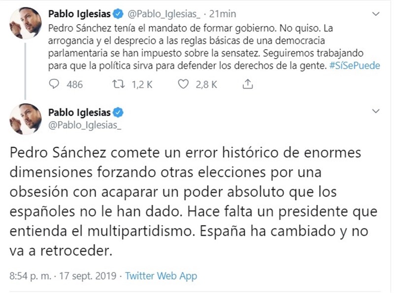 ep twitter del secretario general de podemos pablo iglesias