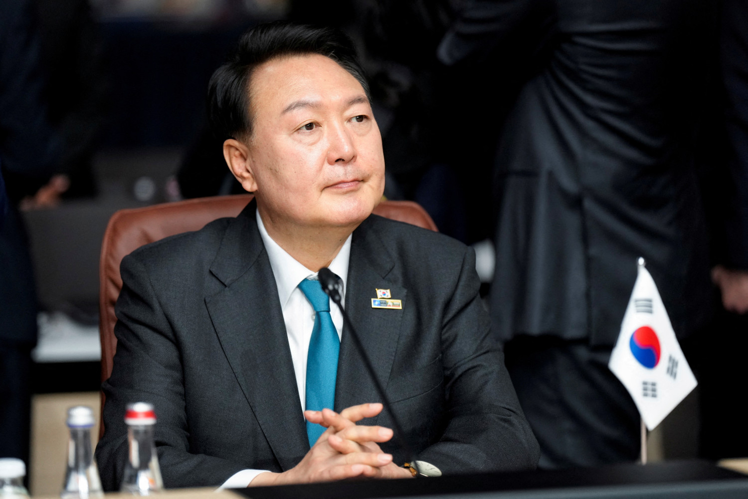 le president sud coreen yoon suk yeol au sommet de l otan a vilnius 