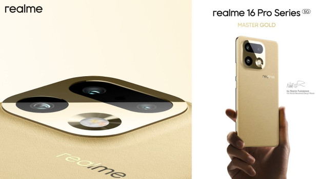 realme 16 pro series diseo gold