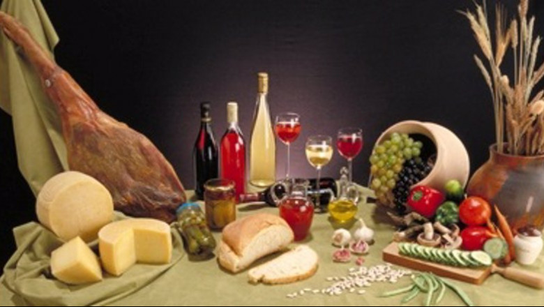 ep archivo   bodegon de alimentos de espana