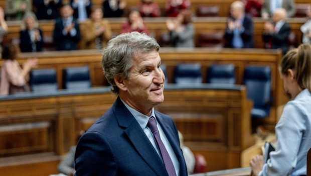 ep archivo   el presidente del pp alberto nunez feijoo durante una sesion plenaria en el congreso a