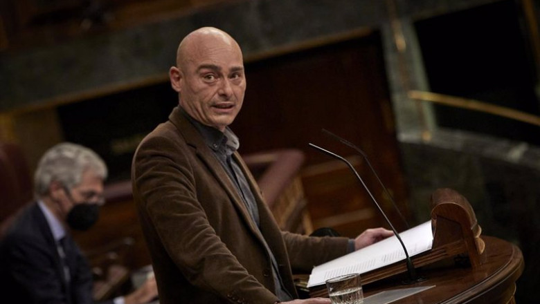 Archivo - El secretario general del grupo parlamentario de Unidas Podemos, Txema Guijarro, interviene durante una sesión plenaria en el Congreso de los Diputados, en Madrid, (España), a 23 de febrero de 2021. | EUROPA PRESS/J. Hellín. POOL - Europa Press ep archivo el secretario general del grupo parlamentario de unidas podemos txema guijarro