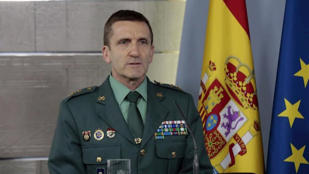 ep el jefe del estado mayor de la guardia civil jose manuel santiago marin interviene en la rueda de