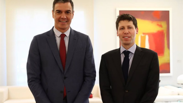 ep el presidente del gobierno pedro sanchez junto al cofundador de openai sam altman en un encuentro