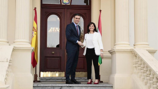 ep el presidente del gobierno pedro sanchez se reune hoy con la mandataria riojana concha andreu en
