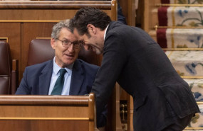 ep el presidente del pp alberto nunez feijoo i y el portavoz y vicesecretario de cultura del pp