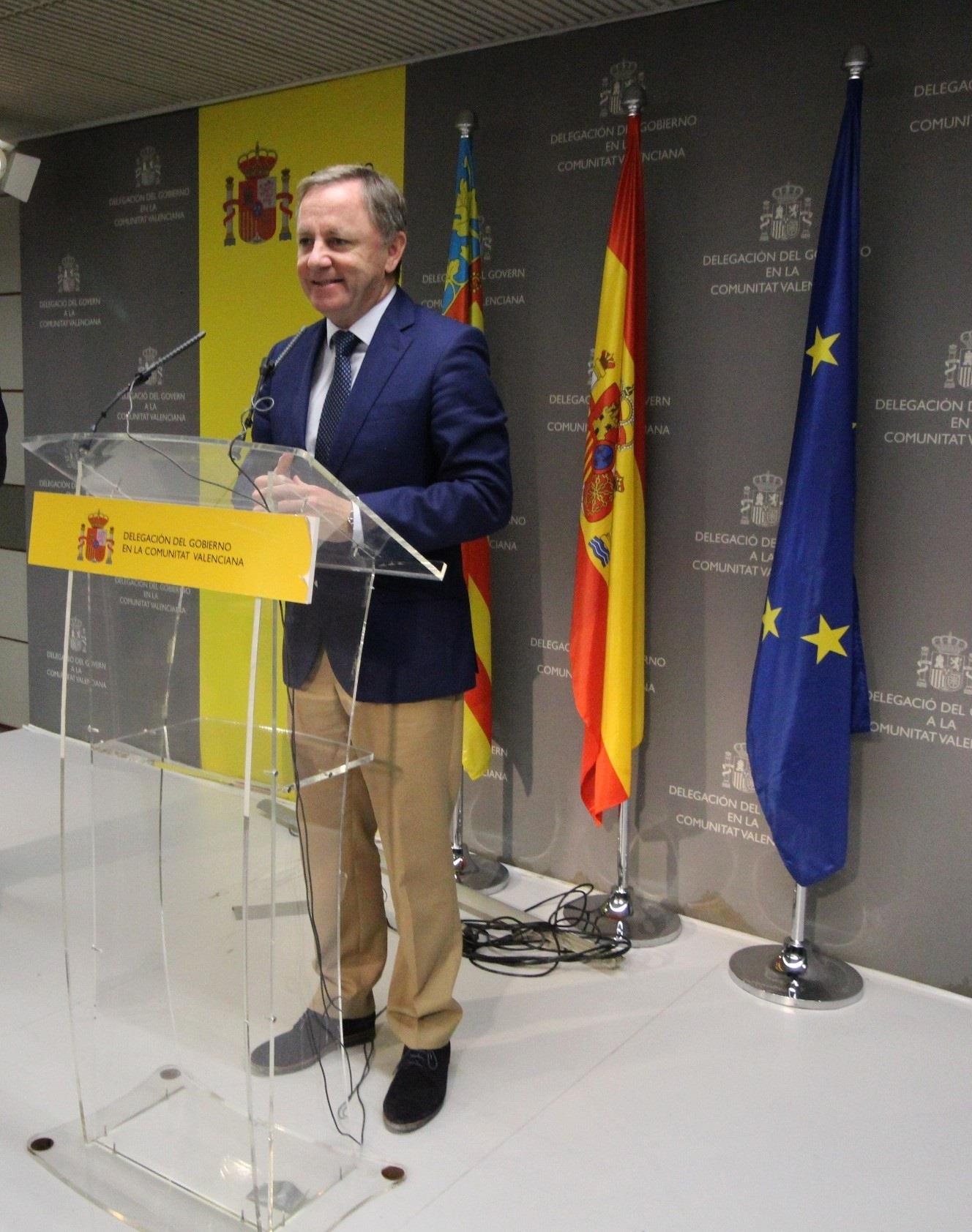 Juan Carlos Moragues atendiendo a los medios de comunicación | DELEGACIÓN DEL GOBIERNO COMUNITAT VALENCIANA ep juan carlos moragues atendiendolos medioscomunicacion