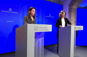 ep la consellera de presidencia meritxell budo y la consellera de empresa y conocimiento ngels