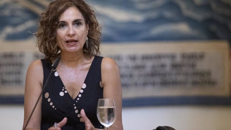 ep la ministra de hacienda y funcion publica maria jesus montero durante el acto de hoy en sevilla a ep la ministra de hacienda y funcion publica maria jesus montero durante el acto de hoy en sevilla a