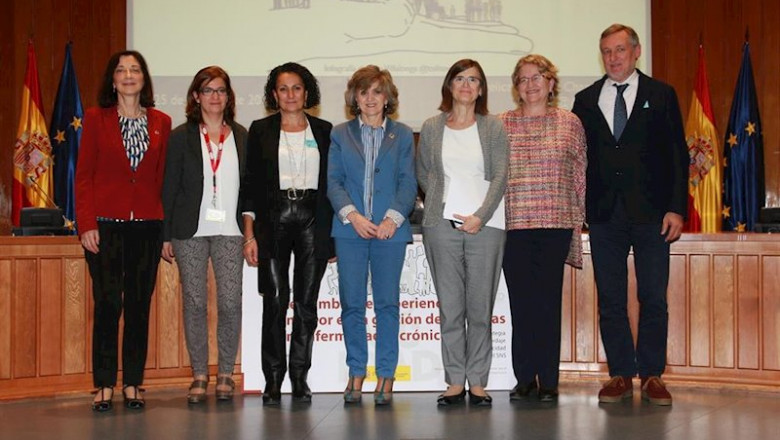 ep la ministra de sanidad maria luisa carcedo durante su intervencion en la jornada para el