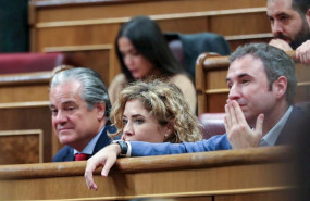 ep los diputados de ciudadanos marcos de quinto marta martin y guillermo diaz escuchan atentos una