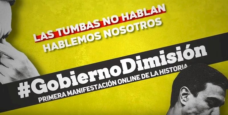 ep manifestacion online que pide dimision de sanchez