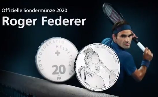 ep monedas acunadas en honor a roger federer