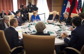 g7 leaders trade international relations trump merkel relaciones comercio cumbre g7 leaders trade international relations trump merkel relaciones comercio cumbre