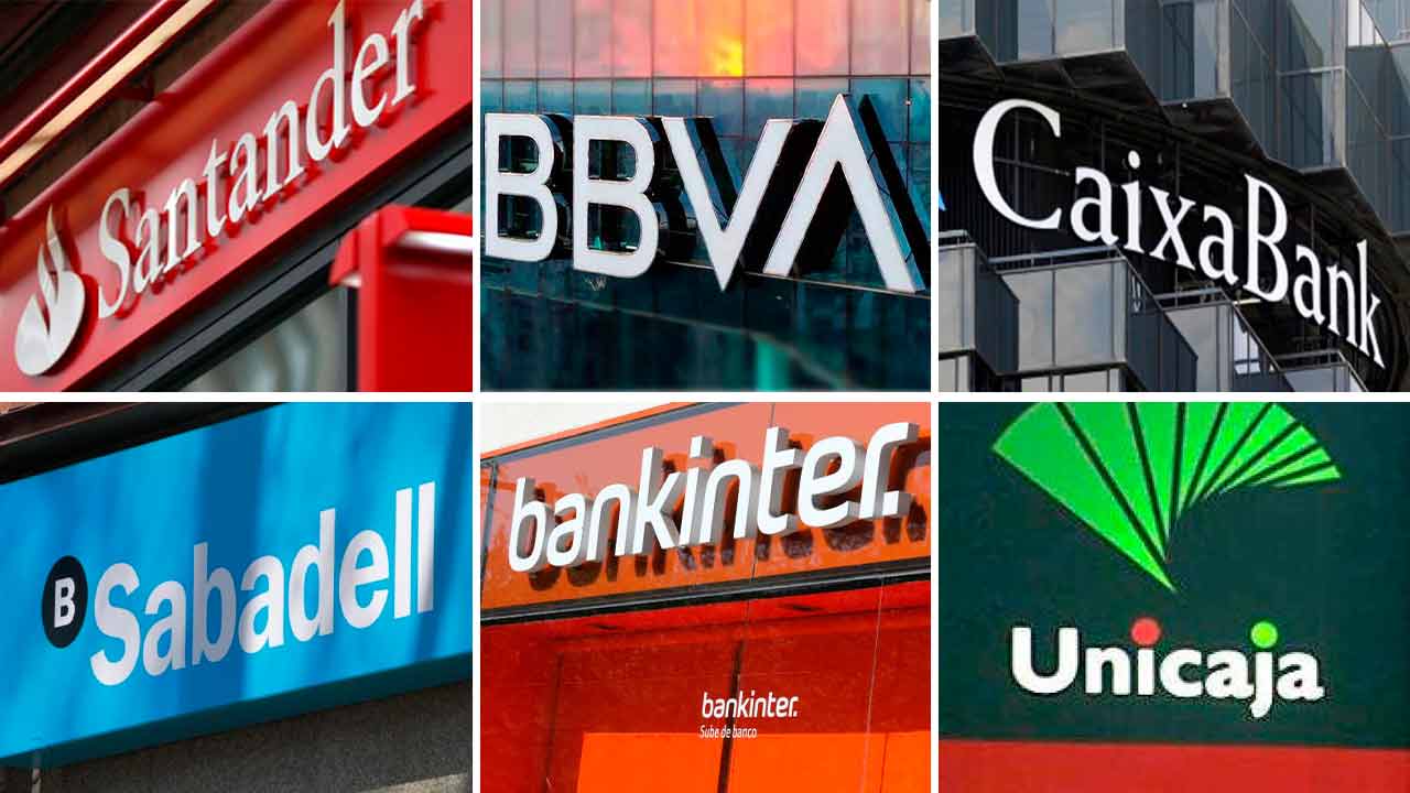 Sabadell, Unicaja, BBVA, Bankinter, CaixaBank y Santander... vuelven a hundirse