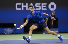 ep 30 august 2019 us new york serbian tennis player novak djokovic returns to us denis kudla during