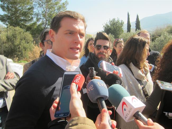 Albert Rivera durante sus declaraciones | EUROPA PRESS ep albert rivera durantedeclaraciones