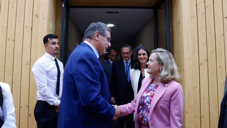 ep archivo el primer ministro de marruecos aziz akhannouch y la vicepresidenta primera y ministra ep archivo el primer ministro de marruecos aziz akhannouch y la vicepresidenta primera y ministra