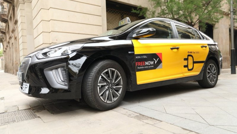 ep archivo taxi con la pegatina de free now ep archivo taxi con la pegatina de free now