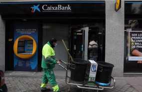 ep archivo   una oficina de caixabank en madrid a 22 de abril de 2021 en madrid espana
