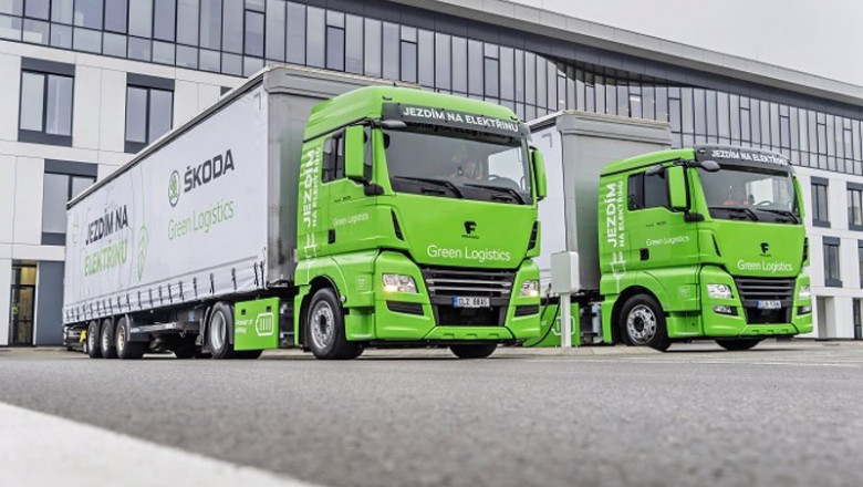 Camiones eléctricos para logítica interna | ŠKODA AUTO ep camiones electricos para logitica interna