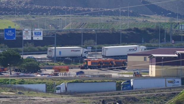 ep camiones parados con motivo de una concentracion de tractores a 6 de febrero de 2024 en salamanca