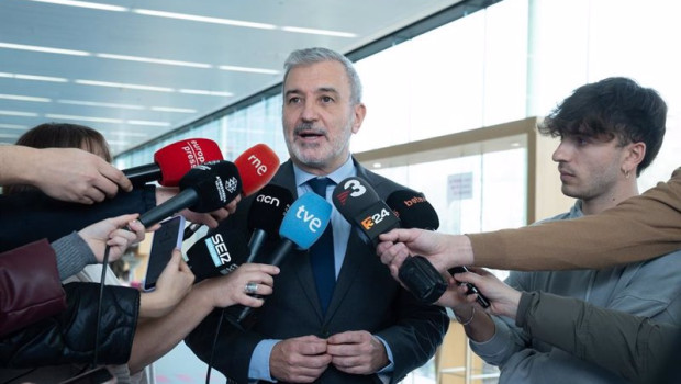 ep el alcalde de barcelona jaume collboni en declaraciones a los medios este jueves para valorar el