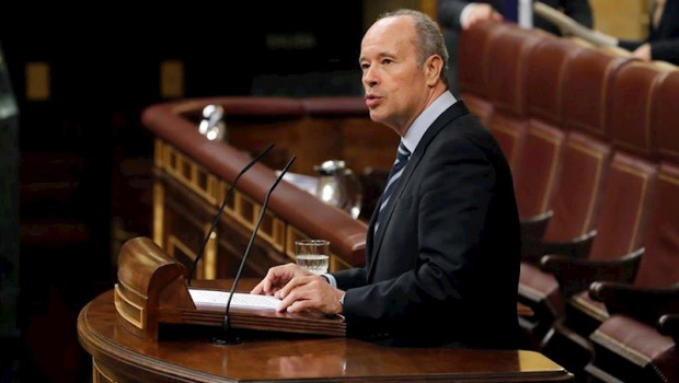 ep el ministro de justicia juan carlos campo durante su intervencion en el debate de convalidacion o