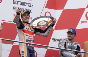 ep el piloto espanol marc marquez repsol honda vencedor de la carrera de motogp del gran premio de