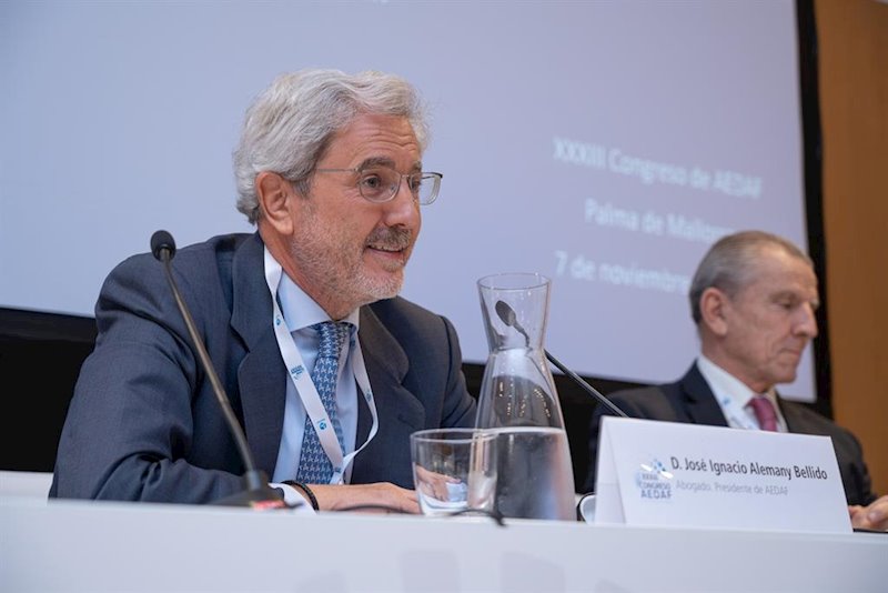 ep el presidente de aedaf jose ignacio alemany en el congreso nacional de la entidad