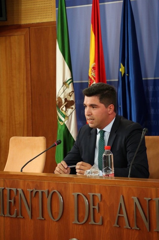 ep el presidente de la comision de investigacion de la faffe enrique moreno en rueda de prensa