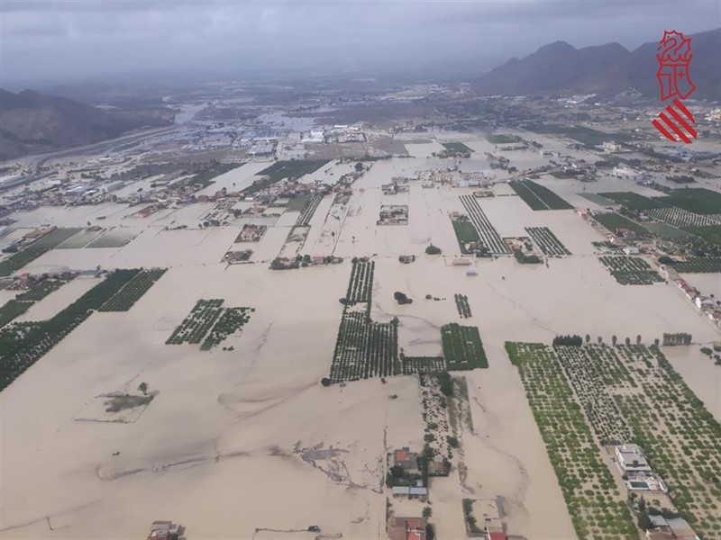 ep inundaciones en orihuela campos anegados