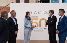ep la ministra de industria comercio y turismo reyes maroto durante su visita a loreal